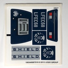 LEGO STICKER SHEET 6867 Loki's Cosmic Cube Escape Marvel Avengers Decals