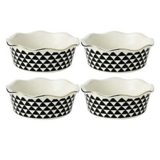 Timo e Tavola Set di 4 Pezzi Mini Piatti da Forno per Torte, Medaglione