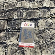 Sizzix 654330 Phrase, Sweet Dreams Simple Impressions Embossing Folder