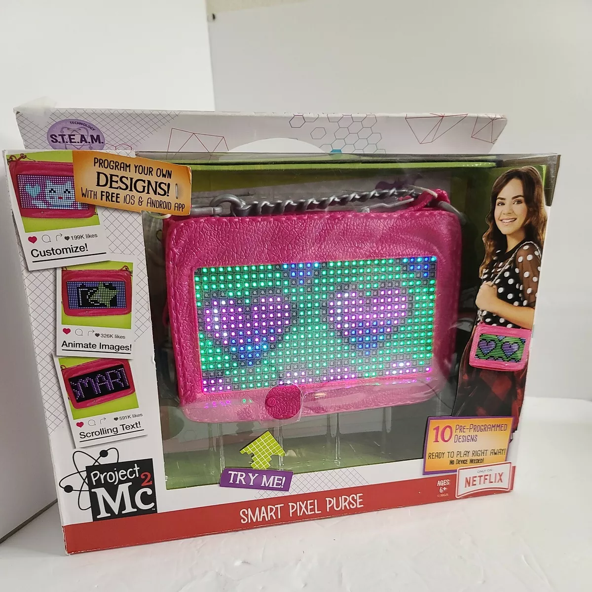 Project Mc2 Smart Pixel Cartera de Juguete Luz LED iOS y Android Bolso de Man