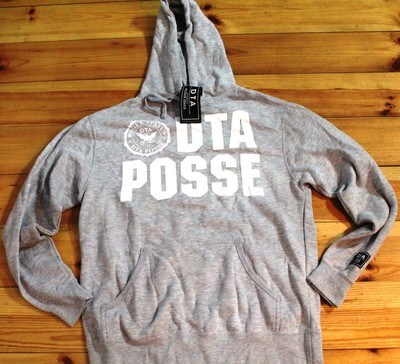 New Era DTA Posse rogue status Kaputzensweater, Grau, Größe: M