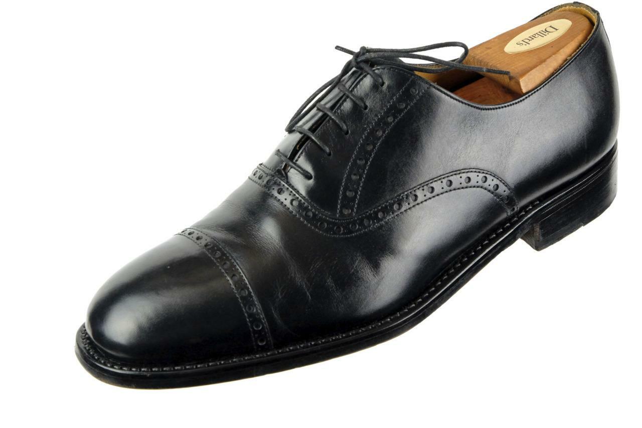 Calzoleria Harris Burnished Gray Leather Oxford Shoes 11 Harris Firenze 1913 Leather Stringed Shoes Blue  main image 3