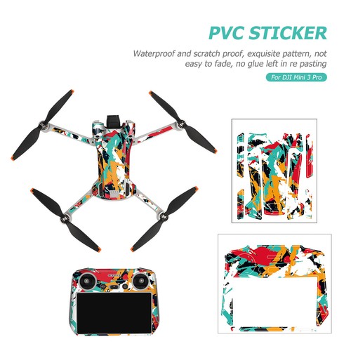 Waterproof Stickers Remote Control with Screen Decal for DJI Mini 3 Pro (E) IT - Afbeelding 7 van 9