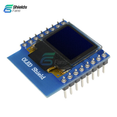 mini 0.66'' inch 64X48 OLED Shield for WeMos D1 IIC I2C for Arduino Compatible