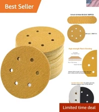 High-Performance 6-Inch 60-Grit Hook and Loop Sanding Discs for Wood and Auto