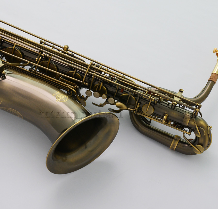Antique Pro. TaiShan Baritone Saxophone Eb Sax Free Metal Mouth