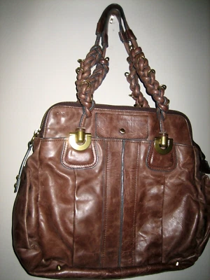 Sac CHLOE valeur:1590€ modèle " Héloïse " G.M marron parfait état - Photo 1/4