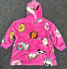 NEW Primark Pink Donut Pattern Snuddie Size L XL 146cm -170cm Kids Girls