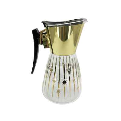 Mcm Star Pattern MCM Coffee Carafe Pot Gold Star Pattern | eBay