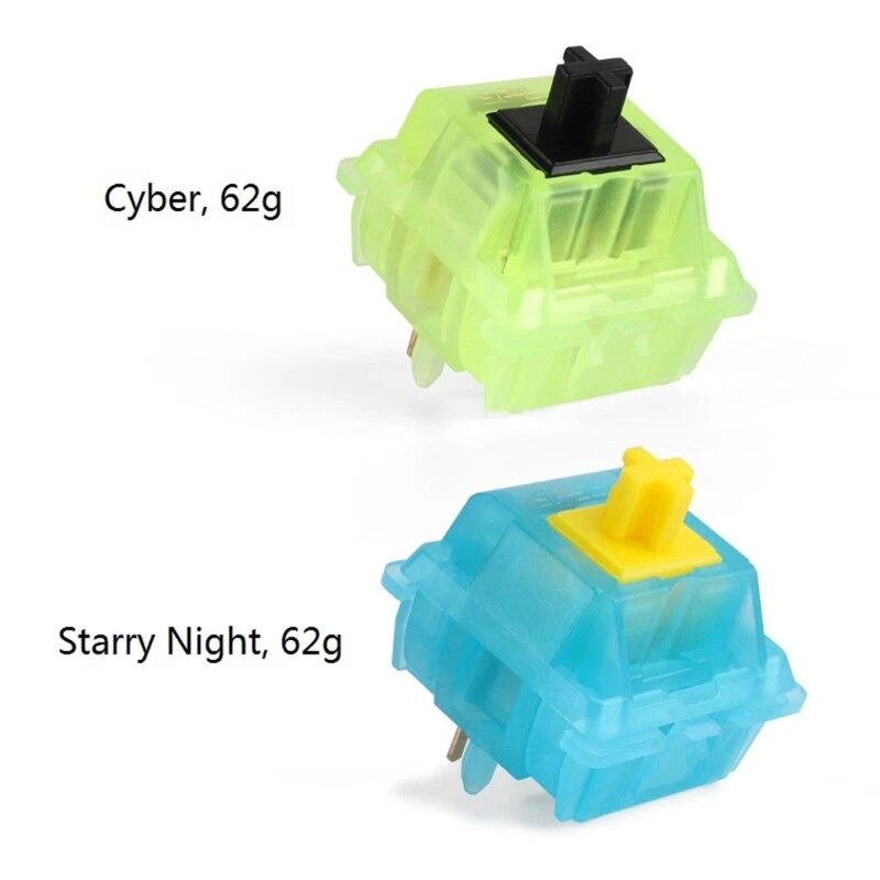 SP-STAR Linear Smooth Cyber Starry Night Mechanical Keyboard Switches 5p 62g