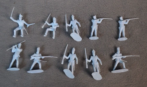 Marx Alamo Playset Shako Mexicans Light Blue