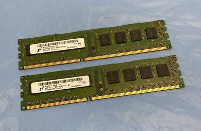 2 x 4GB (8GB Kit) Micron MT8JTF51264AZ-1G6E1 PC3-12800U DDR3 Computer Speicher RAM