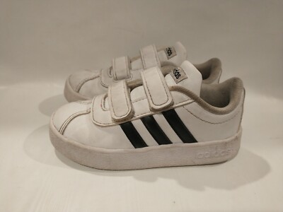 Adidas Shoes Kids Toddlers Size 7K White Black DB1839 - Main Image