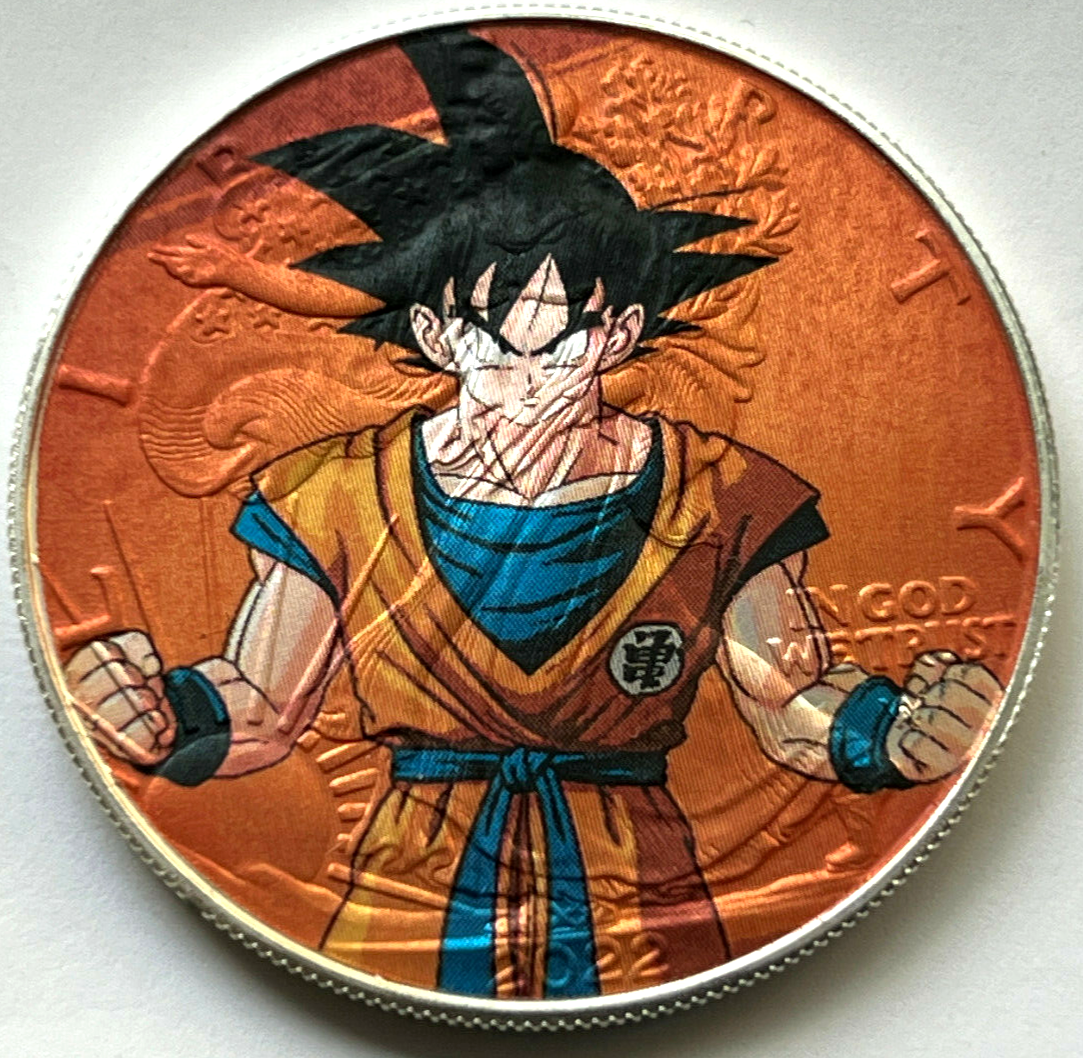 Dragon Ball Anime American Silver Eagle 1oz .999 Limited Ed. Silver Dollar  Coin | eBay