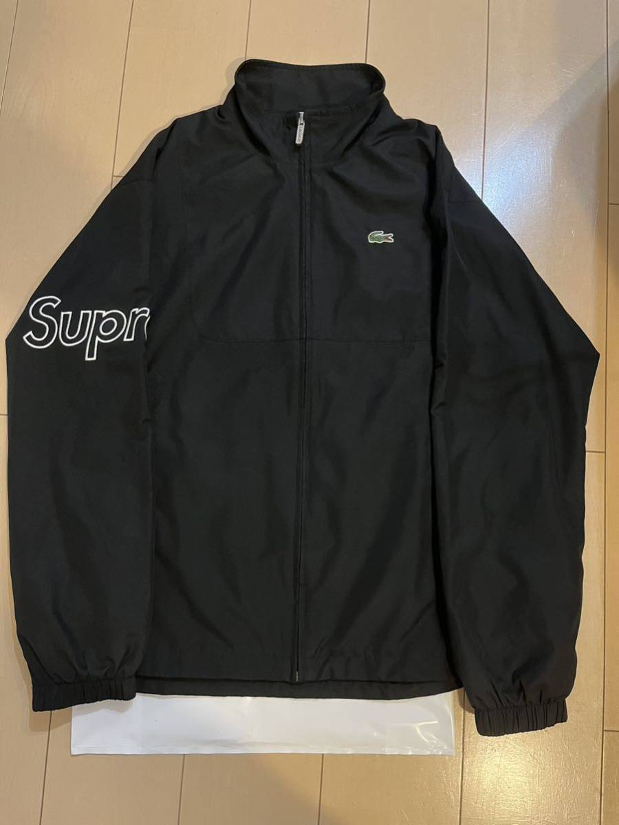 17ss Supreme LACOSTE Track Jacket Black Supreme Lacoste 17ss Supreme LACOSTE Track Jacket Black Supreme Lacoste