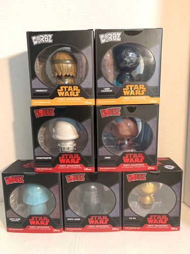 Funko Dorbz STAR WARS Lot de 7 Dark Vador (x2), C3-PO, Stormtrooper, Chewbacca - Photo 2 sur 7
