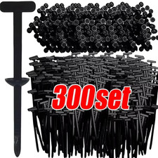 300/10PCS Self-Locking Nylon Cable Tie Buckle Heavy Duty Zip Ties Holder with Pi