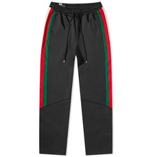 Authentic Men's Gucci Oval Logo Neoprene Joggers Track Pants 698461 New 1300