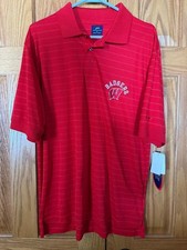Wisconsin Badger Pro Player Men's Performance Golf Polo Size Medium NWT