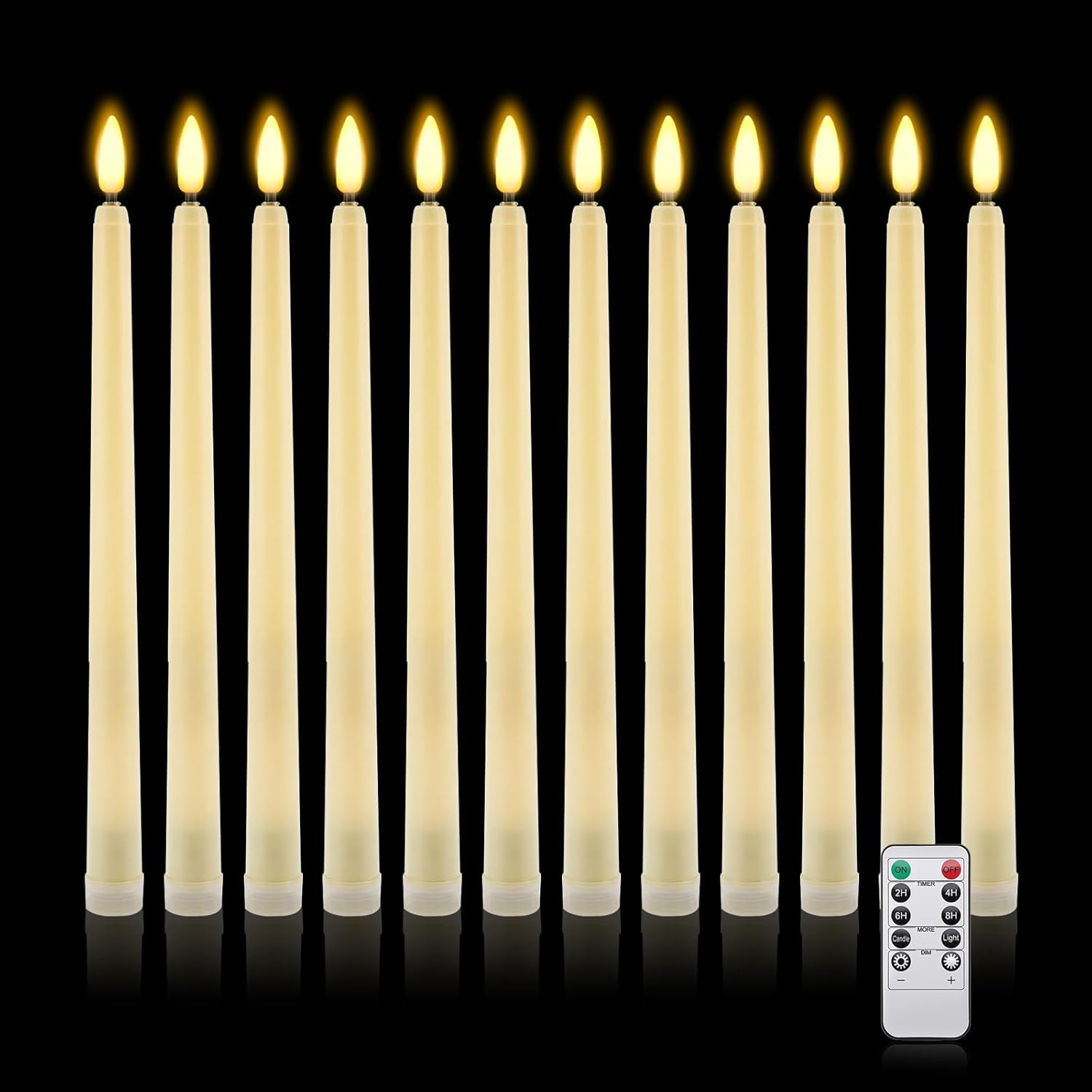 Candele LED Sicure per Bambini e Animali: Set 12 Pezzi con Telecomando