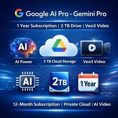 #ad Gemini AI Pro 12 Months Personal Access 1 Year EUR 13.90