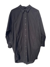 Universal Thread Tunic Shirt Dress Size Medium Button Front Long Sleeve Business