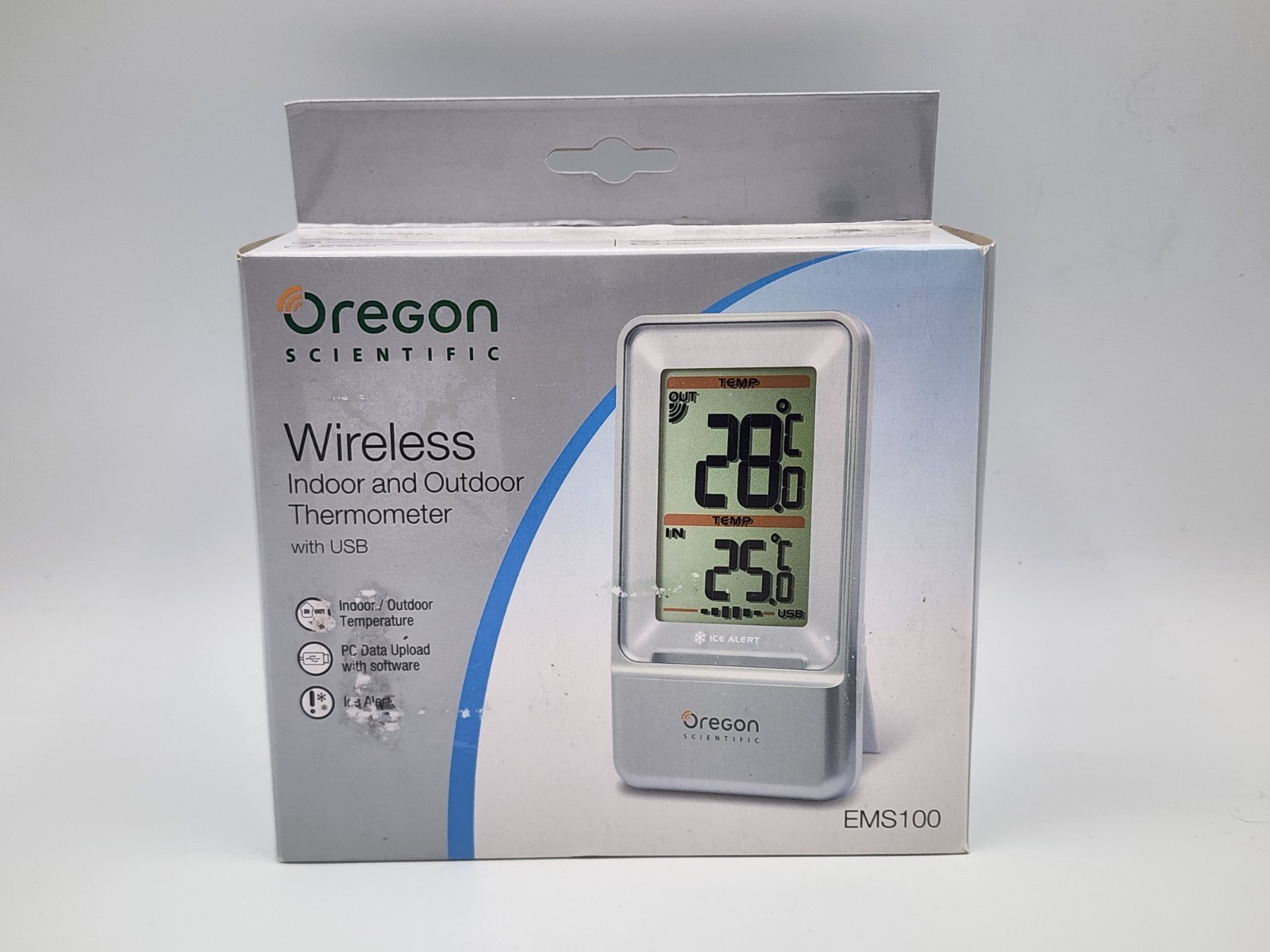 OREGON SCIENTIFIC EMS100 Wireless Indoor/Outdoor Thermometer