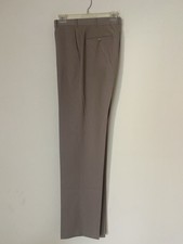 Zanella Beige Wool Twill Dress Pants for Men