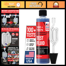 Engine Combustion Leak Test Kit - 100 Tests, 8oz Fluid, Quick Leak Detection