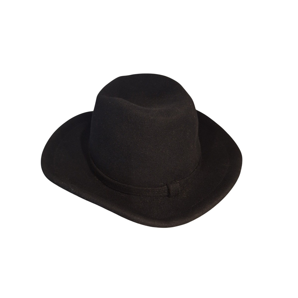 Halston White Wide Brim Fedora Hat  Never Worn, Vintage USA Made 100% Wool Vintage Halston Hats | eBay main image 4