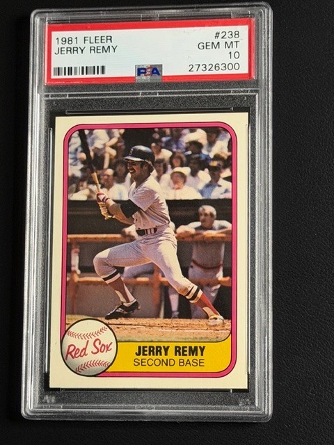 1981 Fleer Baseball PSA 10 Gem Mint #238 Jerry Remy Boston Red Sox