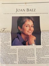 Joan Baez, Full Page Vintage Clipping