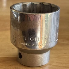 Wright Tools 1-3/16" Shallow Socket 1/2" Drive 12 Point 4138 USA READ!