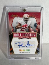 Frank Gore 2020 Absolute Auto /10 Hall Worthy 49ers Panini