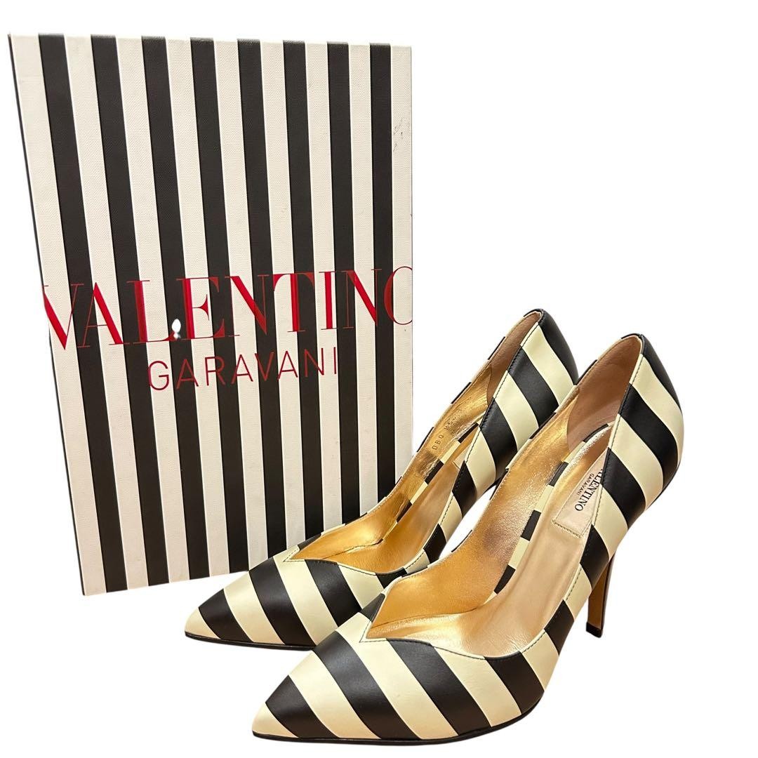 Valentino Garavani Pumps Heel Studded Leather Multicolor EU38/US8 116189c thumbnail 21