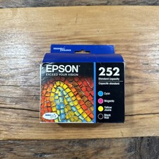 Epson 252 Cyan, Magenta, Yellow, And Black Ink exp 2020 New