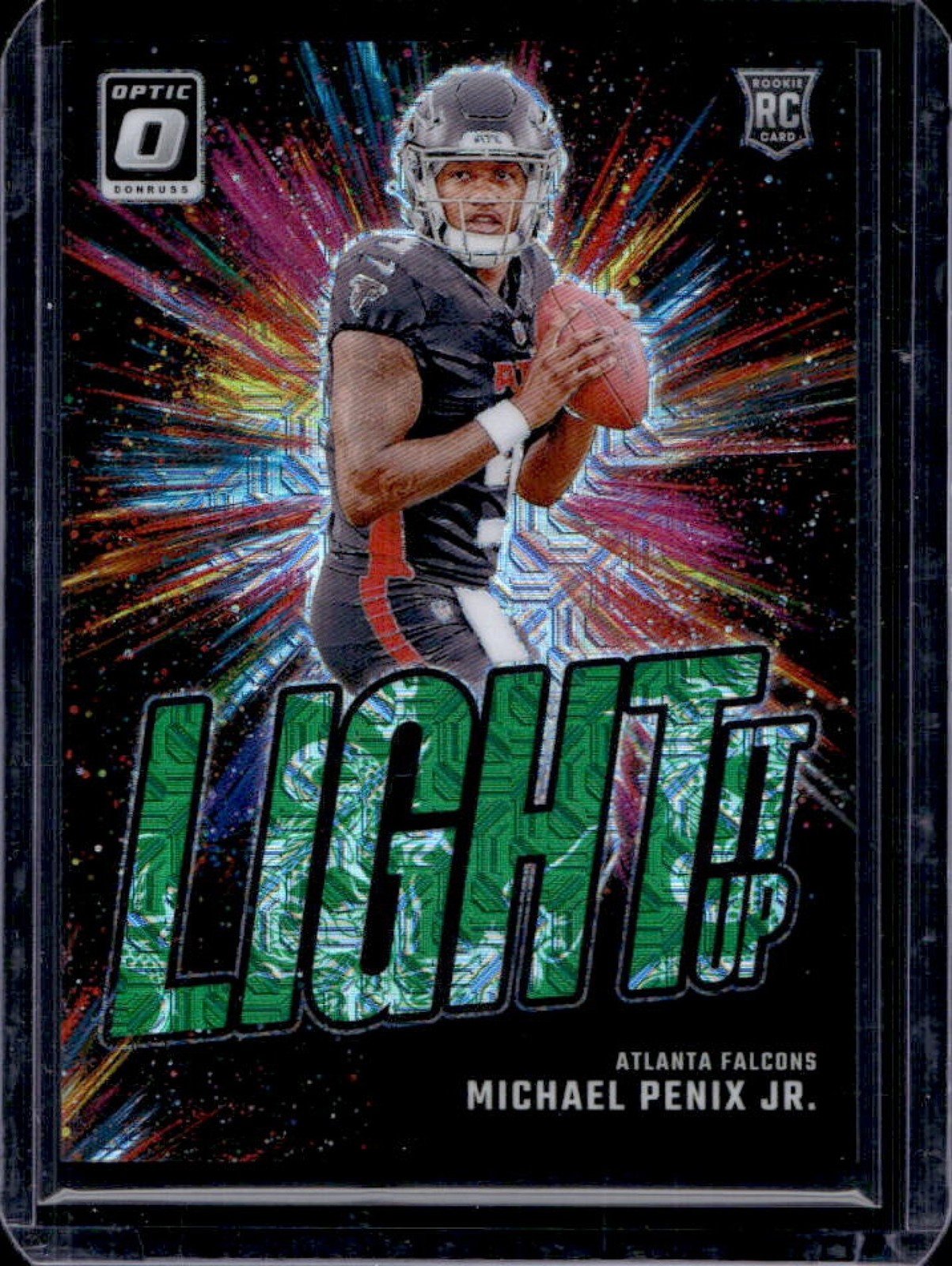 2024 Donruss Optic Michael Penix Jr. Light It Up RC Dragon #20/24 Falcons