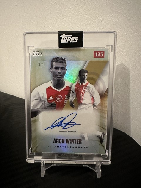 Aron Winter Topps AFC Ajax 125th Anniversary Autograph 1/1