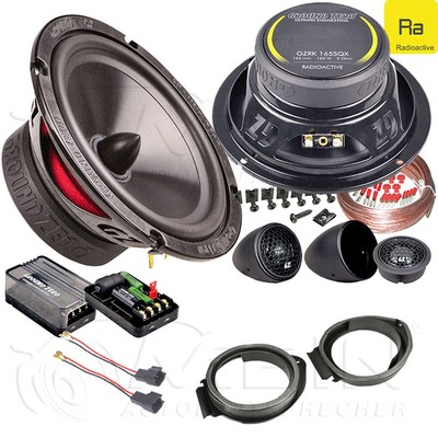 GROUND ZERO LAUTSPRECHER für OPEL KARL 2015-2019 Front Tür 2-Wege 190W 165 #B6A9