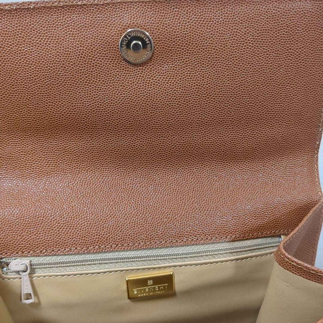 Givenchy Top Handle Handbag 4G Gold Hardware Women Brown Leather Used From Japan thumbnail 16