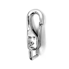 Heavy Duty Spring Hook Snap Nickel Plated 19 mm Square Eye Clip Hooks Strong ...