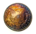 1896 Morgan Silver Dollar $1 Brilliant Uncirculated BU Rainbow Toned Reverse