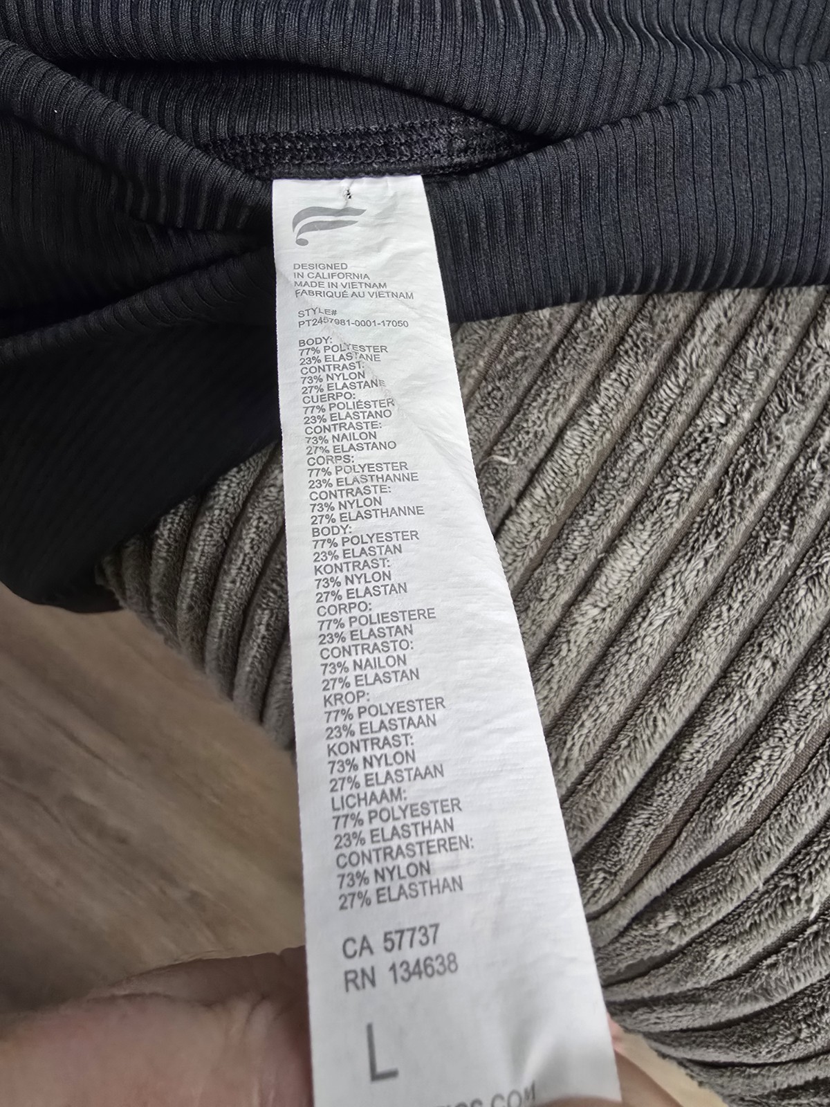 Fabletics high-waisted crossover black leggings L… - image 7