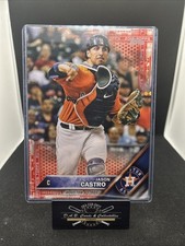 2016 TOPPS JUMBO 5x7 OVERSIZE SSP 408 JASON CASTRO RED #D 1/5 Houston ASTROS R03
