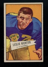 1952 Bowman Small #61 Les Richter RC Rams Lt. Creasing Upper Right GD LOOK! SV