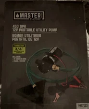Master Plumber 539835 12V 450-GPH Pud-L-Scoop Mini Portable Utility Pump 