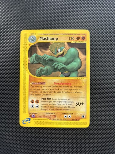 Pokemon Card Expedition Base Set Machamp 51/165 E Series Pokemon TCG
