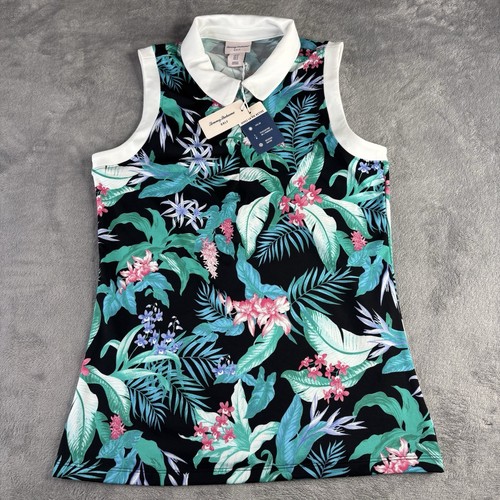 Tommy Bahama Shirt Womens S Golf Tennis Pickleball Sleeveless UPF 50 New $118