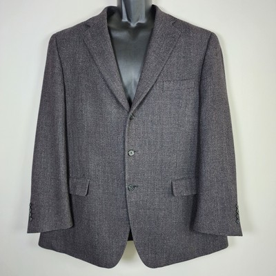 Vintage Hudsons Bay Tweed Blazer Mens 44 R Wool Cashmere Hipster Jacket HBC 90s