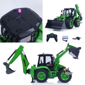US Stock 1/14 1579 RC Backhoe Excavator Digger 2.4G 9CH RC Loader Model Toy Gift